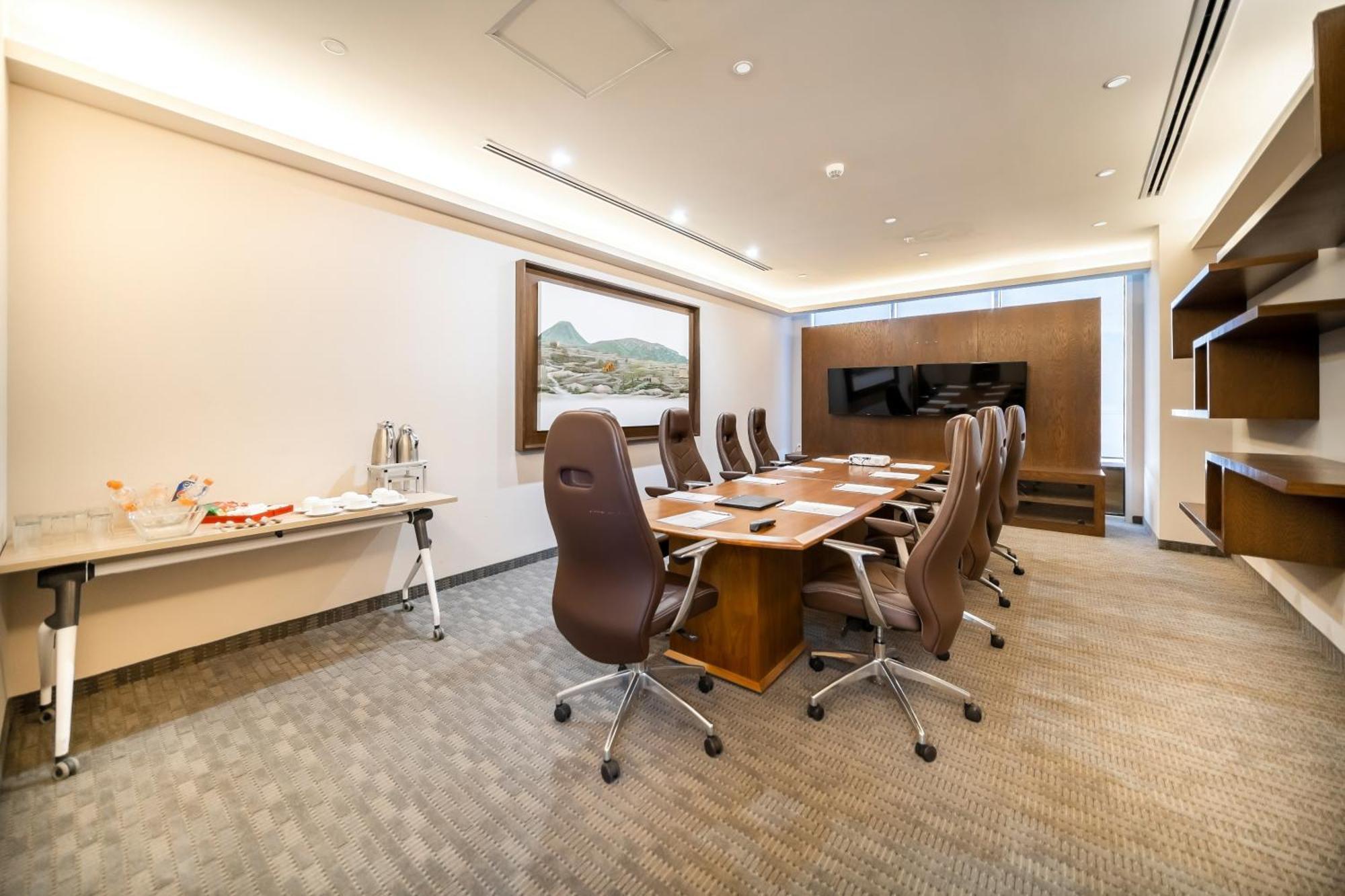 Metria Hotel Leon Bagian luar foto Meeting room at the hotel